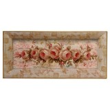 Platou de bucatarie, Zola&reg;, din plastic, model vintage, cu flori, 41x18x4 cm