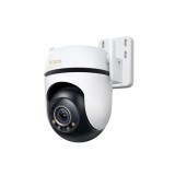 Outdoor Pan Tilt Security Wi-Fi Camera SPEC: 3K 5MP (2880x1620), 2.4 GHz, 2 A External Antennas, 1 A Ethernet Port, Horizontal 360 &ordm; FEATURE: Pan Tilt