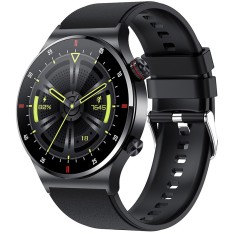 Ceas smartwatch ZYTEQ&reg;, BT call, rezistent la apa, touch, notificari, monitorizare sanatate, somn, ritm cardiac, pedometru, Android/iOS, negru
