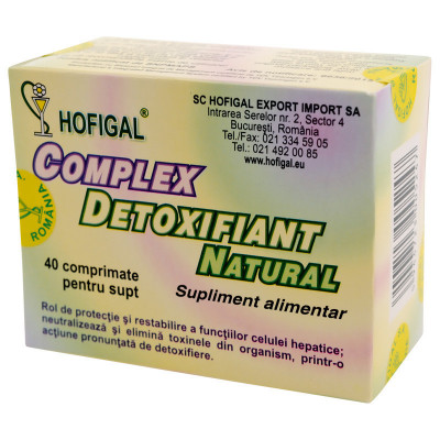 Complex detoxifiant natural 40cpr foto