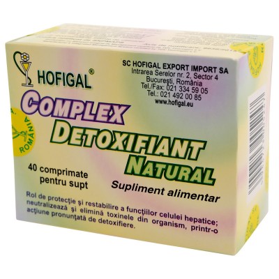COMPLEX DETOXIFIANT NATURAL 40CPR foto