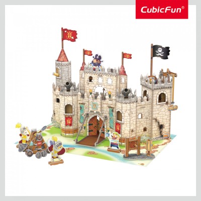 Cubic Fun - Puzzle 3D Castelul Piratilor 183 Piese foto