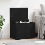 Ladă depozitare cu capac, stejar negru 60x42x46 cm lemn