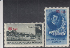 ROMANIA 1952 LP 302 ION ANDREESCU SUPRATIPAR SERIE MNH foto