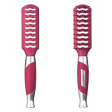 Perie Păr Dreptunghiulară, Plastic, Fucsia Argintiu, Oem