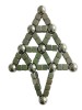 Puzzle Bile Magnetice Antistres Argintiu, 55 Piese, Metalic, Coordonare Mana-Ochi, 10+ Ani