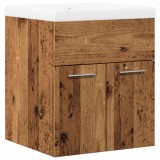 Cumpara ieftin Set mobilier de baie, 2 piese, lemn vechi, lemn prelucrat