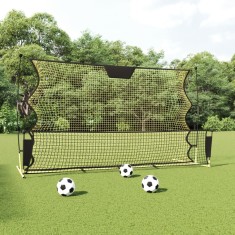 Gossi plasa rebounder fotbal, negru si galben 183x85x120 cm poliester