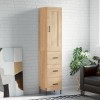 VidaXL Dulap &icirc;nalt, stejar sonoma, 34,5x34x180 cm, lemn prelucrat 3200204