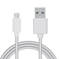CABLU alimentare si date SPACER, pt. smartphone, USB 2.0 (T) la Micro-USB 2.0 (T), PVC, Retail pack, 1.8m, White, &quot;SPDC-MICRO-PVC-W-1.8&quot; (timbru verde