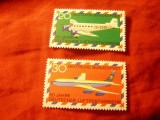Serie RFG 1969 - Aviatie , 2 valori, Nestampilat