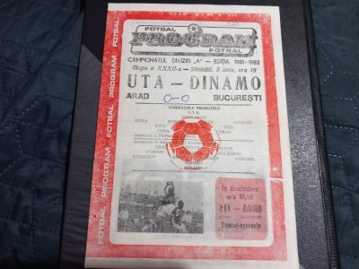 program UTA - Dinamo foto