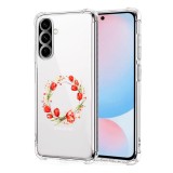 Husa antisoc pentru samsung galaxy a56, airbag, pink wreath 15, clear