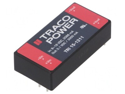 Convertor DC/DC 15W 9-18V Intrare la 5.1V 3A Ieșire foto