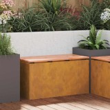 vidaXL Bancă de grădină Ruginit 80 x 40 x 43 cm 874904