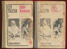 Lev Tolstoi, &quot;Anna Karenina&quot; - volumul 1 si 2, Editura Univers - 1980