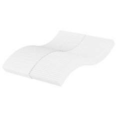 vidaXL Saltea din spumă, alb, 120x200 cm, duritate H2 H3 356343