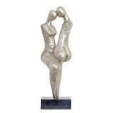 Cuplu imbratisat-statueta din bronz pe un soclu din marmura TBE-27, Abstract