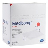 Comprese extra absorbante din material netesut, 7.5x7.5 cm, 25 bucati, Medicomp, Hartmann