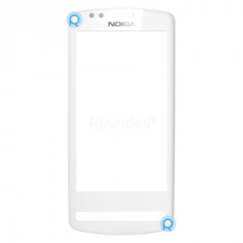 Sticla display Nokia 700, sticla frontala alb piesa de schimb DIGL