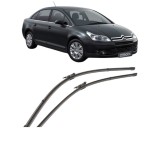 Cumpara ieftin Set stergatoare auto CITROEN C4 I Saloon din 2006-2011, pentru parbriz auto, 2 bucati, Valeo Silencio Xtrm, din cauciuc siliconat rezistent, CITROEN