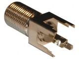 Conector F mufă mamă drept 75&Omega; pentru cablu polipropilenă
