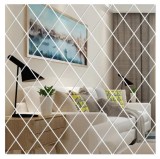 Set 58 Oglinzi Acrilice din PVC, Autoadezive pentru Decorarea Peretilor, 100 x 100 cm, Premium, Original Deals