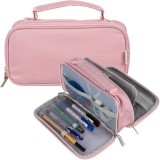 Penar dublu extensibil roz Maaleo, 2 compartimente si maner