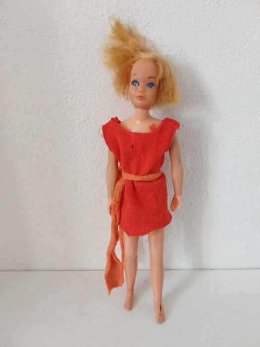 Papusa Barbi vintage 1969 Skipper Mattel Taiwan, TWIST N TURN, colectie