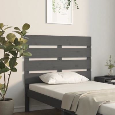 Gossi tablie de pat, gri, 100x3x80 cm, lemn masiv de pin foto