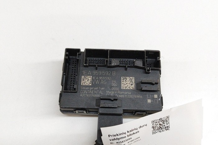 Modul de control ușă st&acirc;nga față VW ID.3 E11 2023 OEM: 1EA959592B,1EA959592,A2C7831350000 25433094