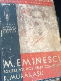 SCRIERI POLITICE MIHAI EMINESCU comentate de D. Morarasu 1931