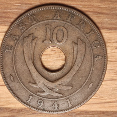 Africa de Est - moneda istorica - 10 cents bronz 1941 - stare f buna - George VI