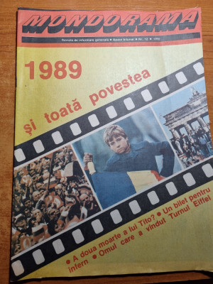 revista mondorama decembrie 1990-povestea revolutiei foto