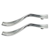 Cumpara ieftin Set 2 Manere pentru mobila, din metal, OZS-1162, lungime 180 mm, distanta gauri 128 mm, crom lucios