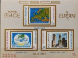 BC865, Romania 1981, bloc neperforat conferinta europeana pentru pace si securitate