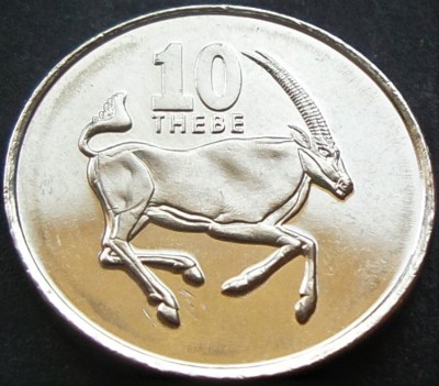 Moneda exotica 10 THEBE - BOTSWANA, anul 1998 * cod 1642 = A.UNC foto