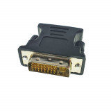 Adaptor Lanberg 40875, cu conectori DVI (24+5) tata la VGA mama, negru