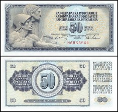 Iugoslavia 1968 - 50 dinara UNC foto