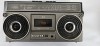 RADIOCASETOFON SILVER ST707 , MADE IN JAPAN ,FUNCTIONEAZA RADIO FM SI MW CU TASTA APASATA PLAY DE LA CASETOFON .
