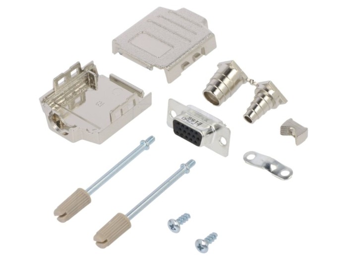 Conector D-Sub 15 Pin Mamă pe cablu
