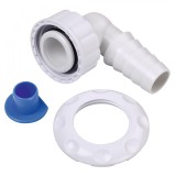 Cumpara ieftin Adaptor conexiune furtun evacuare Xavax 111356, Compatibil cu masina de spalat rufe si masina de spalat vase, Pentru sifon instalat in perete