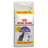 Royal Canin STERILISED 10 kg + 2 kg GRATUIT