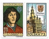 Romania (647) - Aniversari I - N. Copernic, 1973, neobliterata cu vinieta