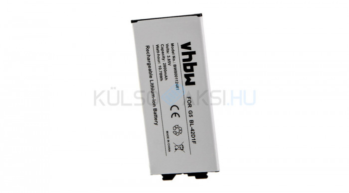 Baterie de telefon mobil VHBW LG BL-42D1F, EAC63238801, EAC63238901 - 2800mAh, 3.85V, Li-ion