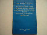 Document final al Reuniunii de la Viena la Conferinta pentru securitate, 1990, Alta editura