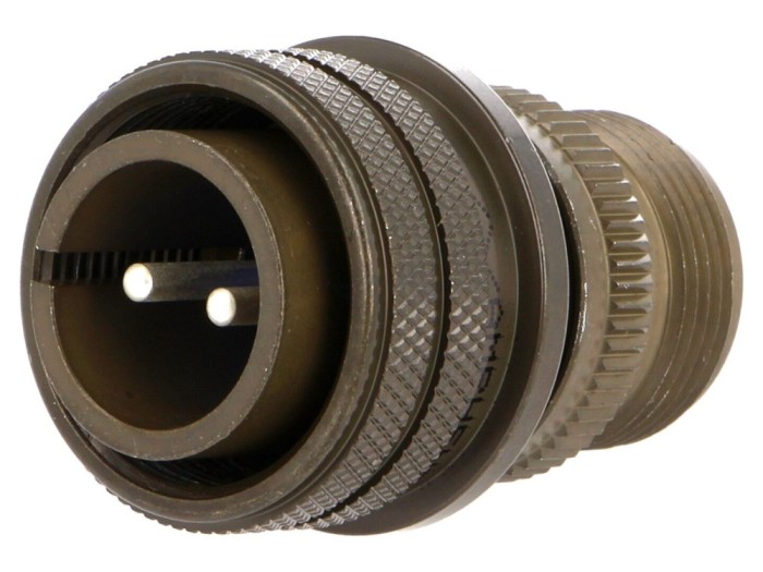 Conector circular 2 pini, 23A