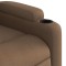 Fotoliu rabatabil, maro, material textil - 8