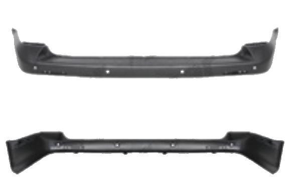 Bara spate Vw Transporter (T5)/Multivan, 04.2003-10.2009, Negru, CU gauri Senzori parcare, 7H0807417D, 956896-4