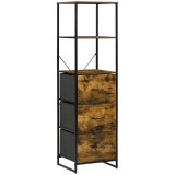 HOMCOM Mobilier de depozitare cu rafturi și 3 sertare din material textil pliabile detașabile, stil industrial, dim. 44L x 40l x 155&Icirc; cm | Aosom Roman